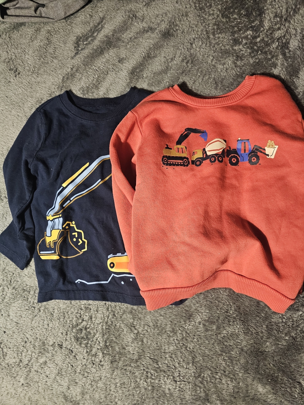 Garanimals Set Of 2 3t Kids Construction Graphic Sweatshirts